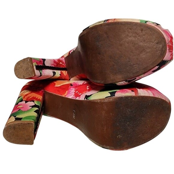 Jeffery Campbell Lita-Fab Flower Platform Booties Size 6.5 - Picture 7 of 11